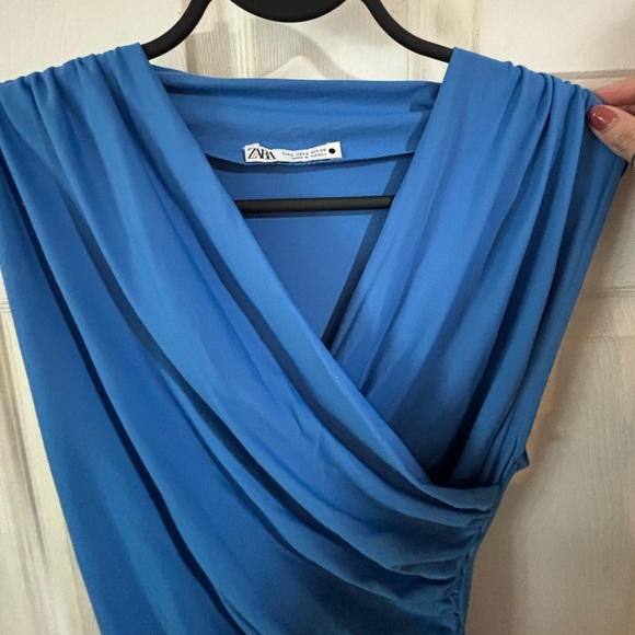 ZARA Draped long dress💙 - Picture 4 of 6